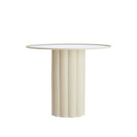 BEISTELLTISCH Rosario Weiß Ø91,5/75 cm - Weiß, Metall (91.5/91.5/75cm) - Light & Living
