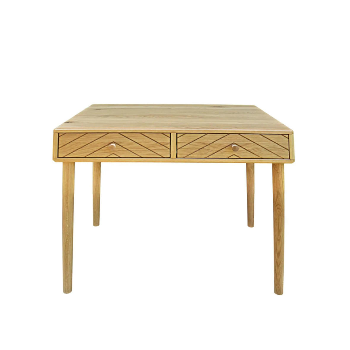 SCHREIBTISCH aus Eiche mit Schubladen im skandinavischen Stil AXEL II - Eichefarben, Holz (60/90/75cm) - Rawood Furniture