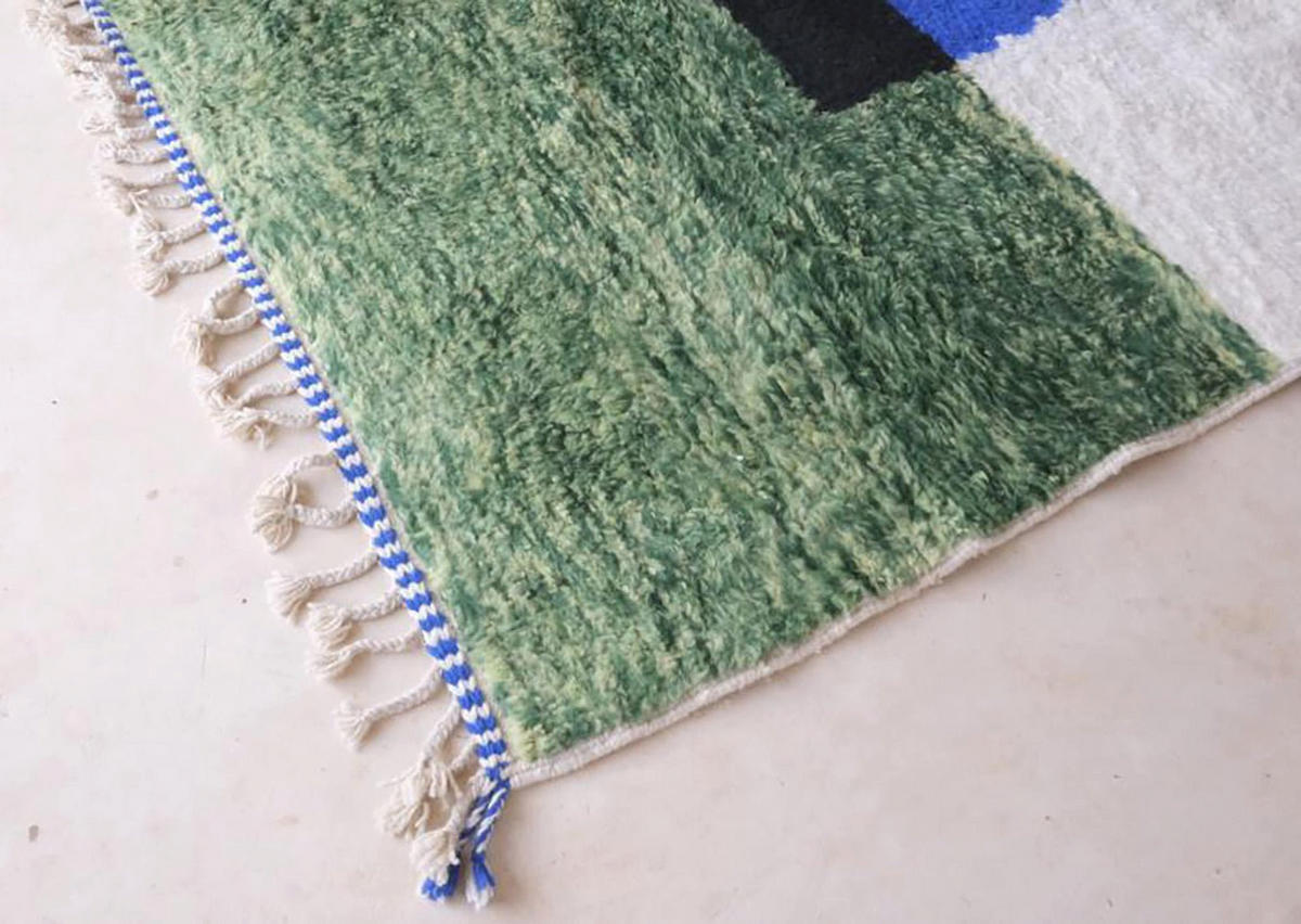BERBERTEPPICH aus reiner Wolle 248x 308 cm - Grün, Naturmaterialien (248/308cm) - AFK Living
