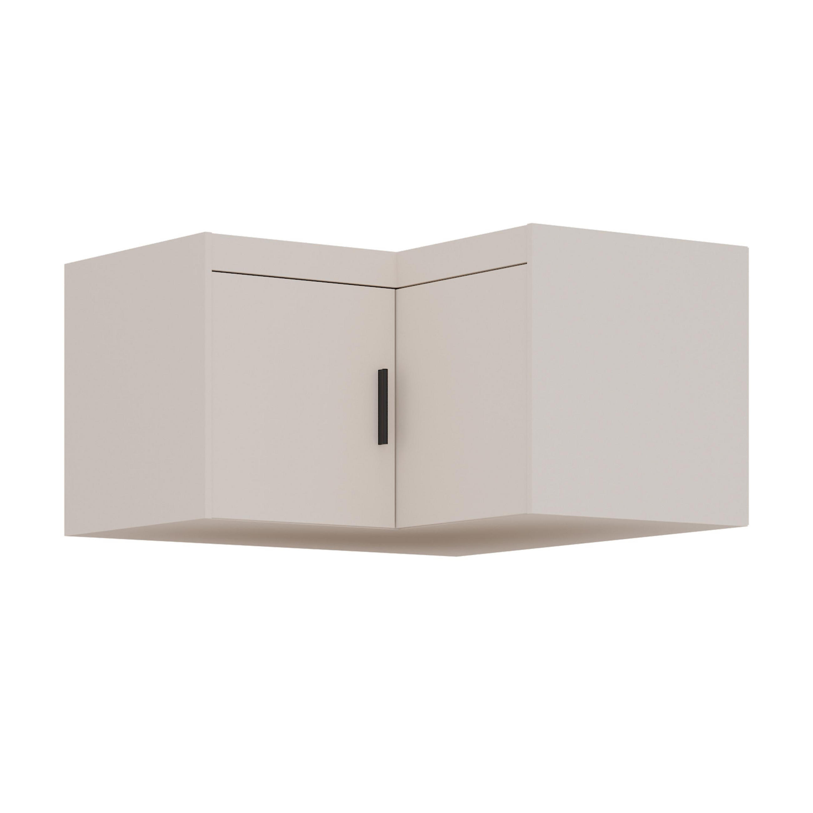 AUFSATZSCHRANK Storicos Beige 97,8/55/97,8 cm - Modern, ideal für Ecken - Beige, Holzwerkstoff/Kunststoff (97.8/55/97.8cm) - AX Living