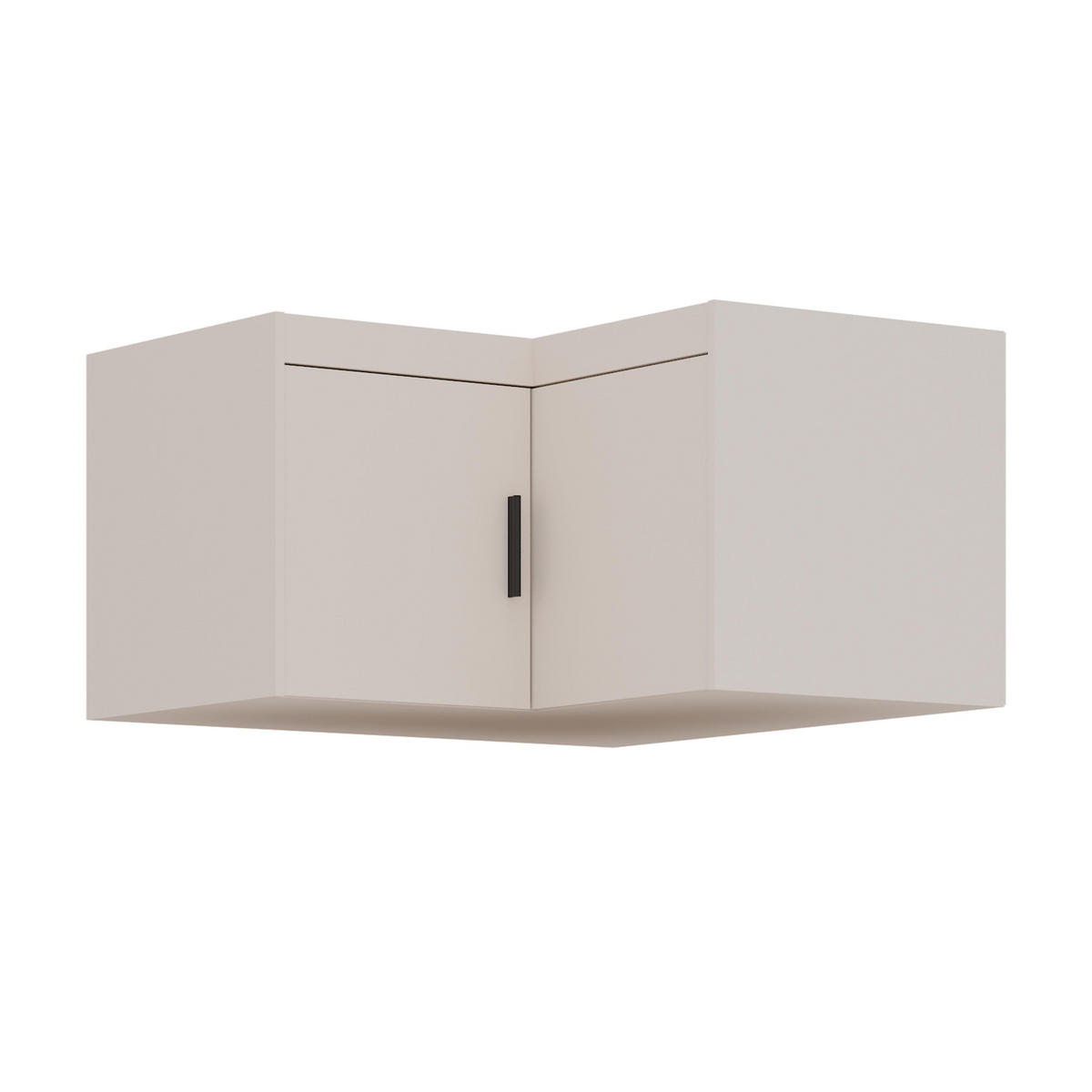 AUFSATZSCHRANK Storicos Beige 97,8/55/97,8 cm - Modern, ideal für Ecken - Beige, Holzwerkstoff/Kunststoff (97.8/55/97.8cm) - AX Living