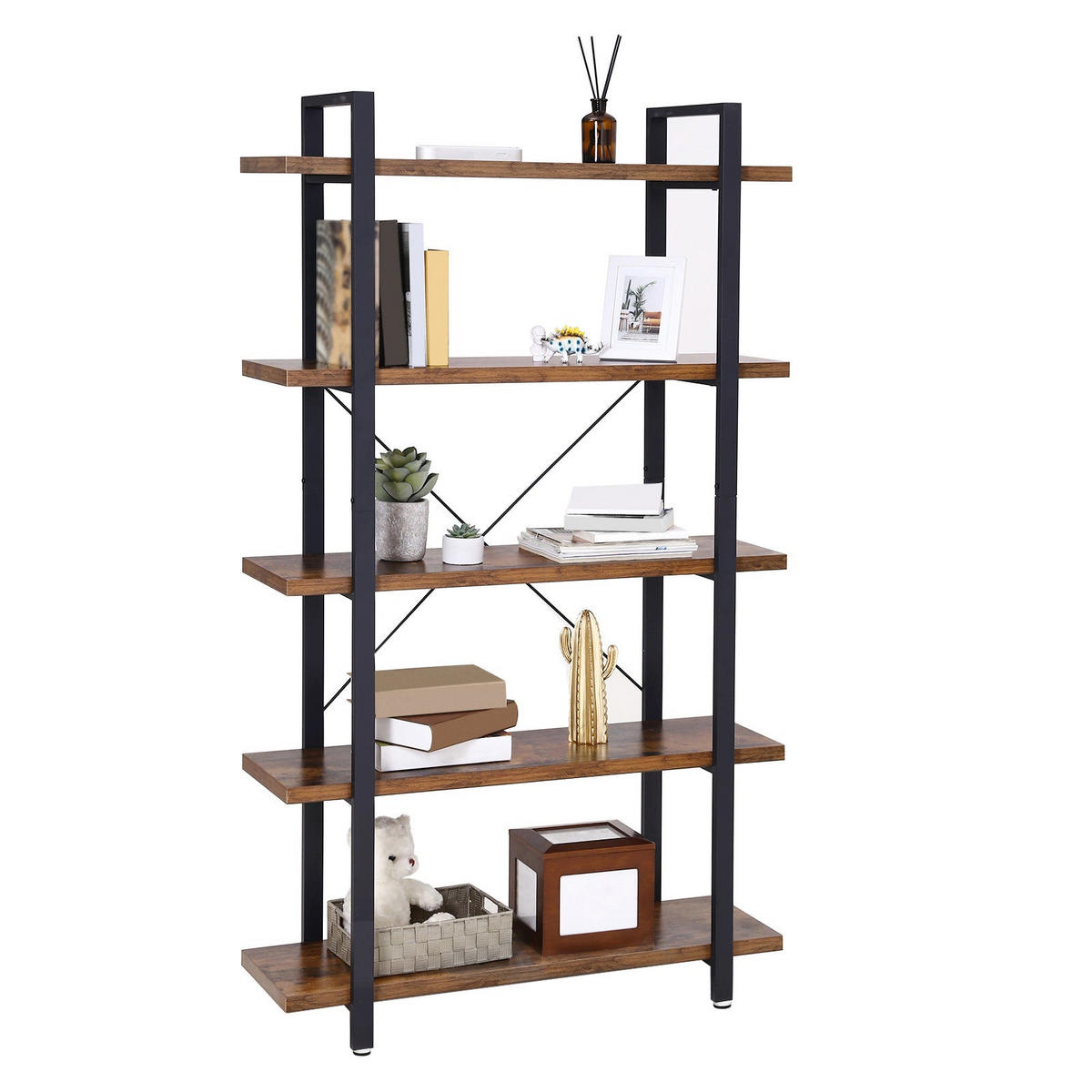 STANDREGAL BÜCHERREGAL - Braun, Holzwerkstoff (33.5/178/105cm) - Hansiro