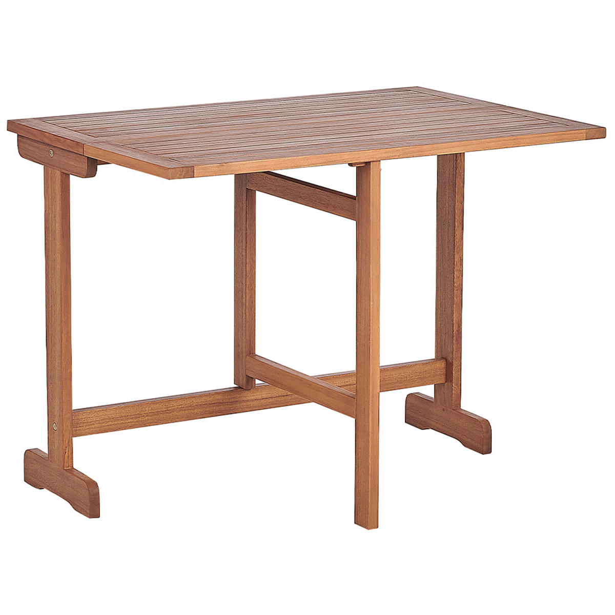 BALKONSET 2-Sitzer Akazienholz hellbraun zusammenklappbar Lenola - Hellbraun, Holz - Beliani