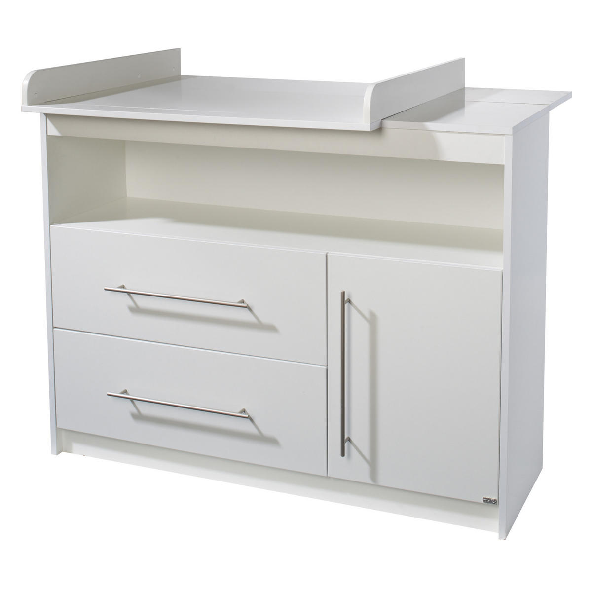 WICKELKOMMODE Maren - Weiß, Holzwerkstoff/Metall (117/98/75cm) - Roba