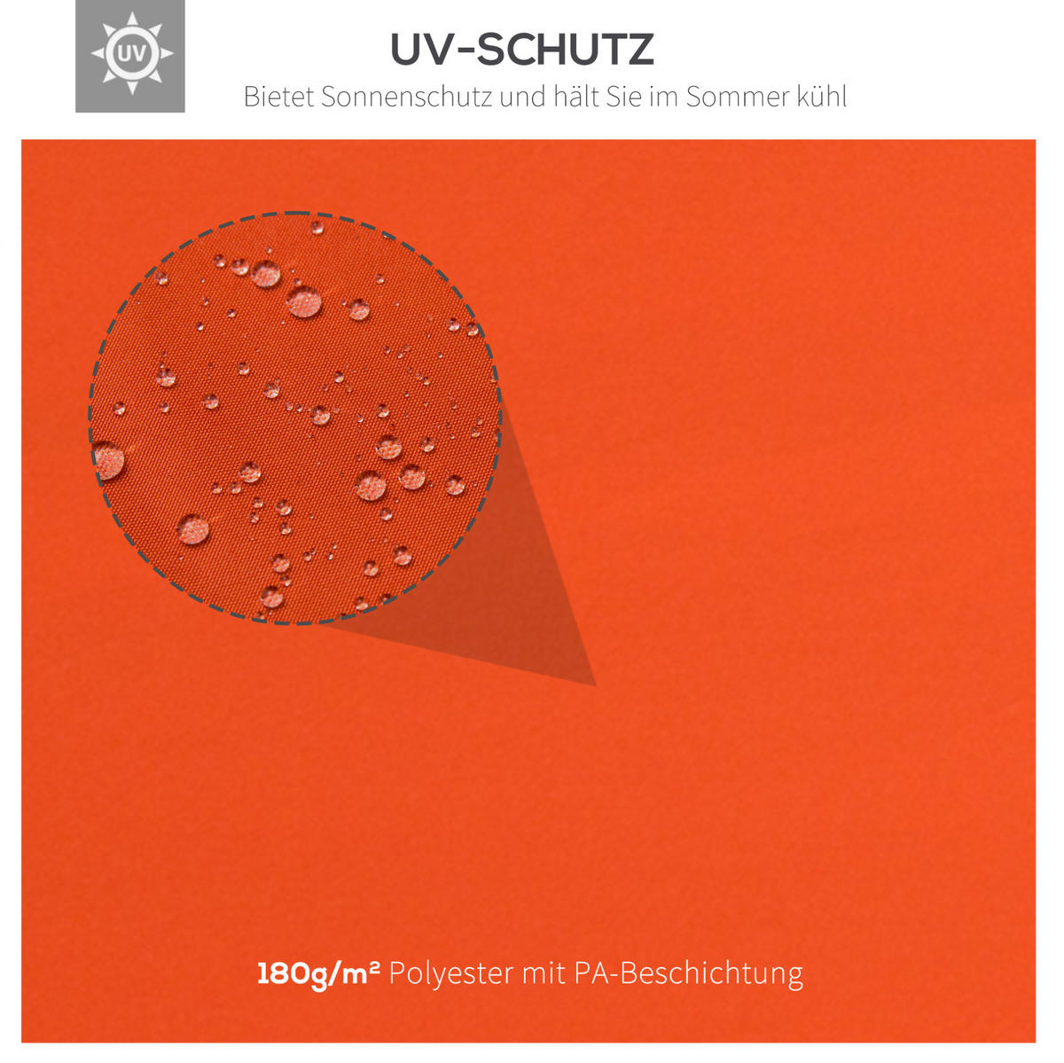 PAVILLONDACH 400/300/20 cm rostrot aus Polyester mit Doppeldach - Rot, Textil (300/20/400cm) - OKWISH