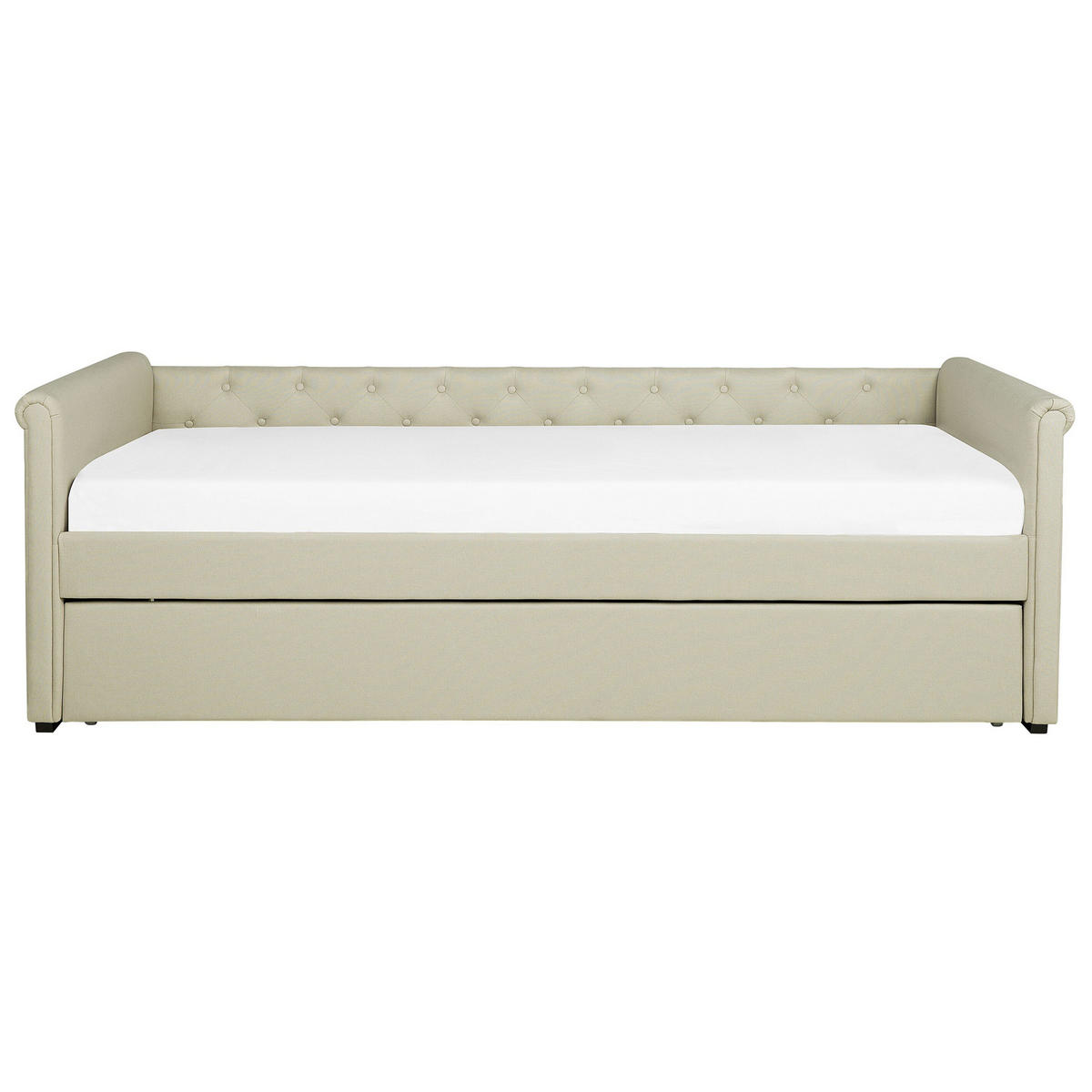 TAGESBETT 80/200 cm Beige Libourne - Beige, Textil (80/200cm) - Beliani