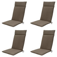 GARTENSTUHLKISSEN Canvas 120/50 cm 4er-Set - Taupe, Textil (50/8/120cm) - Madison