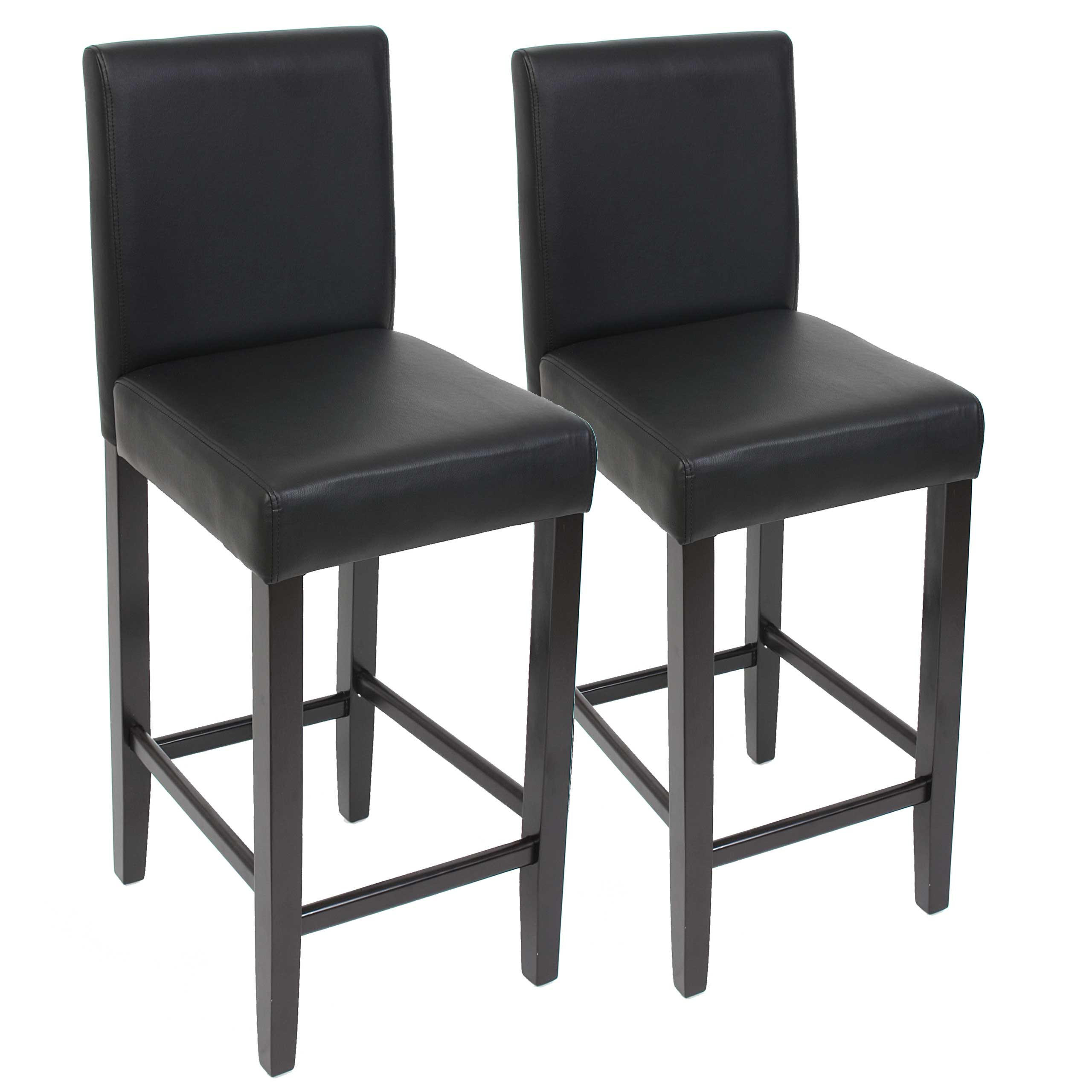 BARHOCKER Schwarz 2er-Set - Schwarz, Textil (41/109/50cm) - MCW