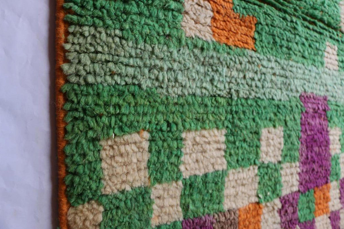 BERBERTEPPICH Teppichläufer marokkanisch aus reiner Wolle 200x 300 cm - Grün, Naturmaterialien (200/300cm) - AFK Living