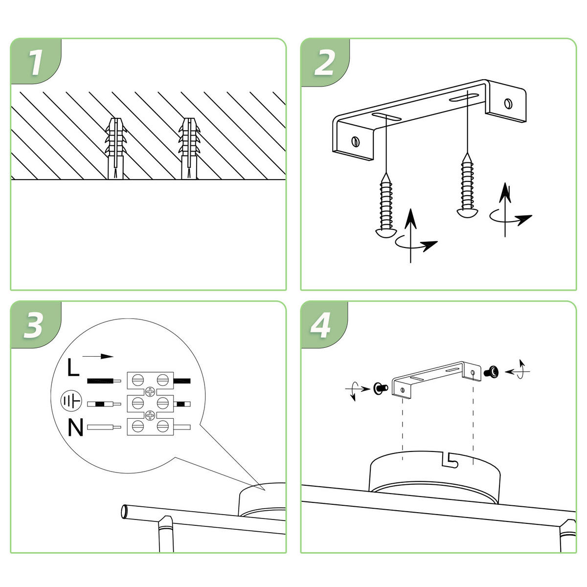 DECKENSTRAHLER Glorlicht 15.5/5.6/25 cm - Weiß, Kunststoff (25/15.5/5.6cm) - ZMH
