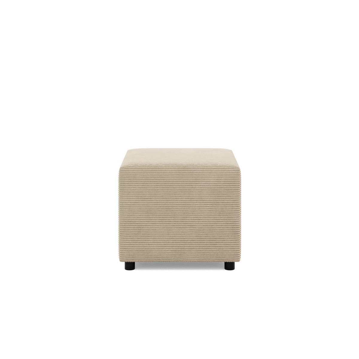 SITZPOUF 50 X 50 NEO, Cord - Beige - Beige, Textil (51/40/51cm)