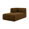 SOFAELEMENT Links Samt Stoff Gelb - Currygelb/Schwarz, Holzwerkstoff/Kunststoff (101/77/175cm) - Makamii