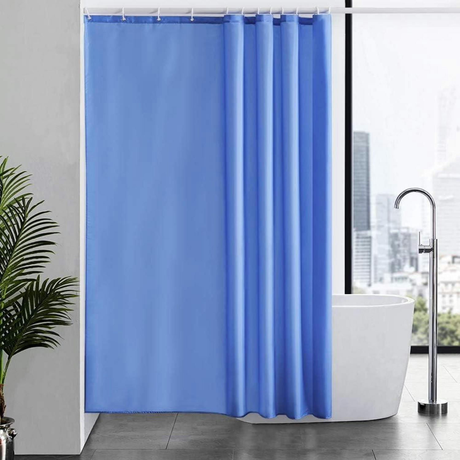 DUSCHVORHANG Blau 180 x 200 cm - Blau, Textil (180/200cm)