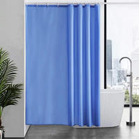 DUSCHVORHANG Blau 180 x 200 cm - Blau, Textil (180/200cm)