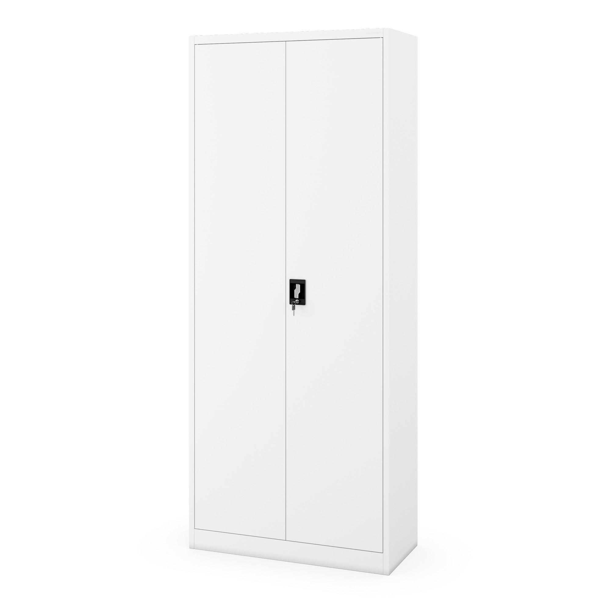 AKTENSCHRANK Jan H 220 - Weiß, Metall (90/220/40cm) - Jan Nowak