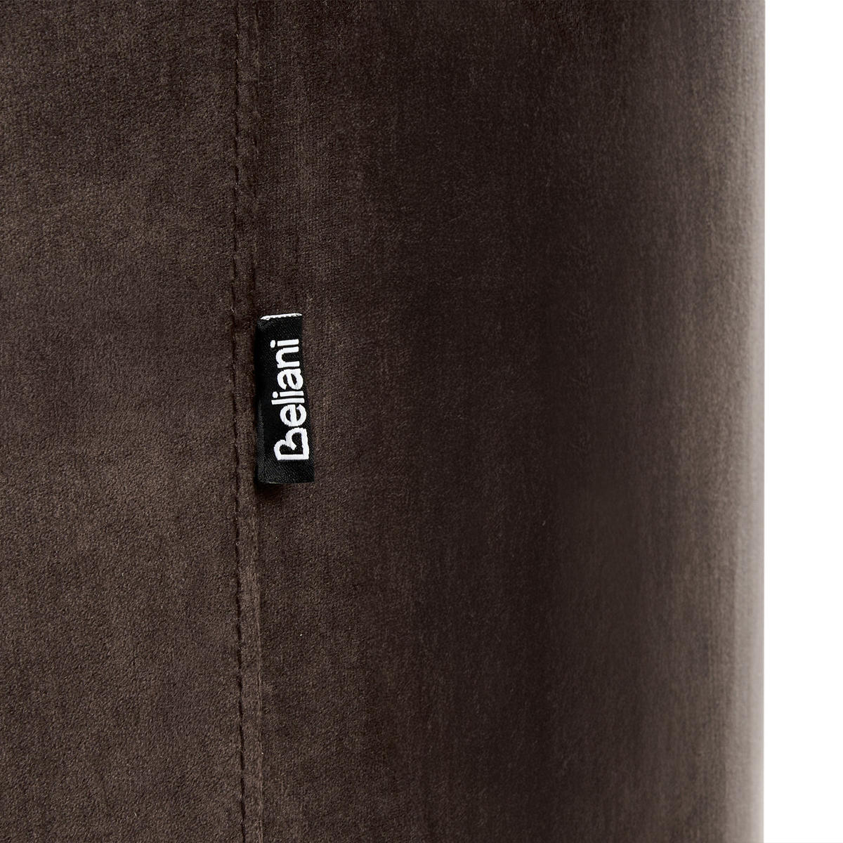 POHOVKA 2-místná Sametová látka Tmavě hnědá Savar - tmavě hnědá/černá, textil (183/75/85cm) - Beliani