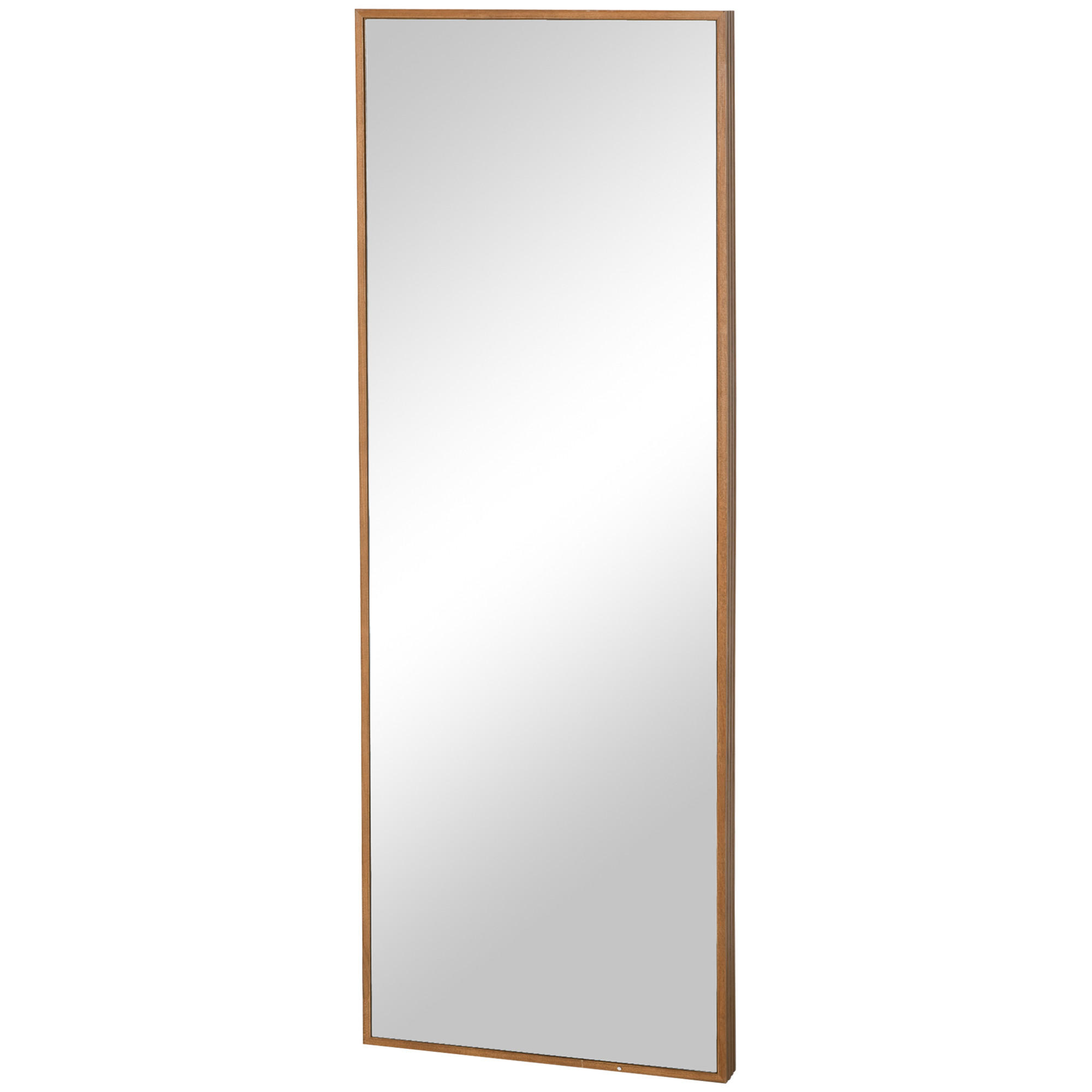 WANDSPIEGEL - Naturfarben, Glas/Holzwerkstoff (48/125/45cm) - HOMCOM