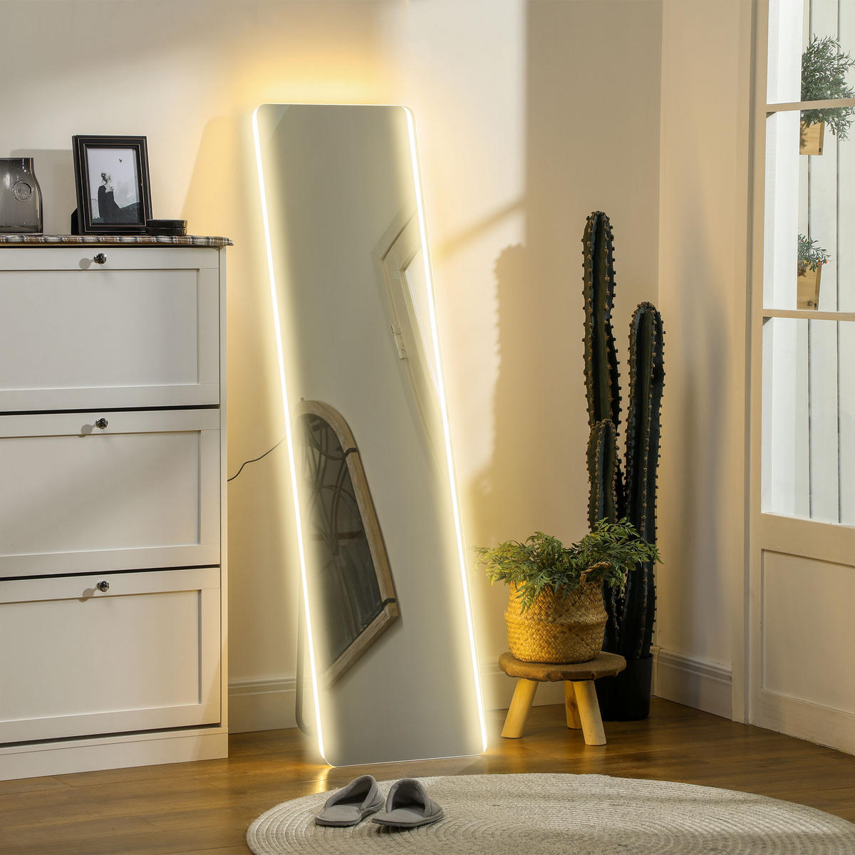 STANDSPIEGEL Transparent 40.0/3.0/150.0 cm - Transparent, Glas (3/150/40cm)