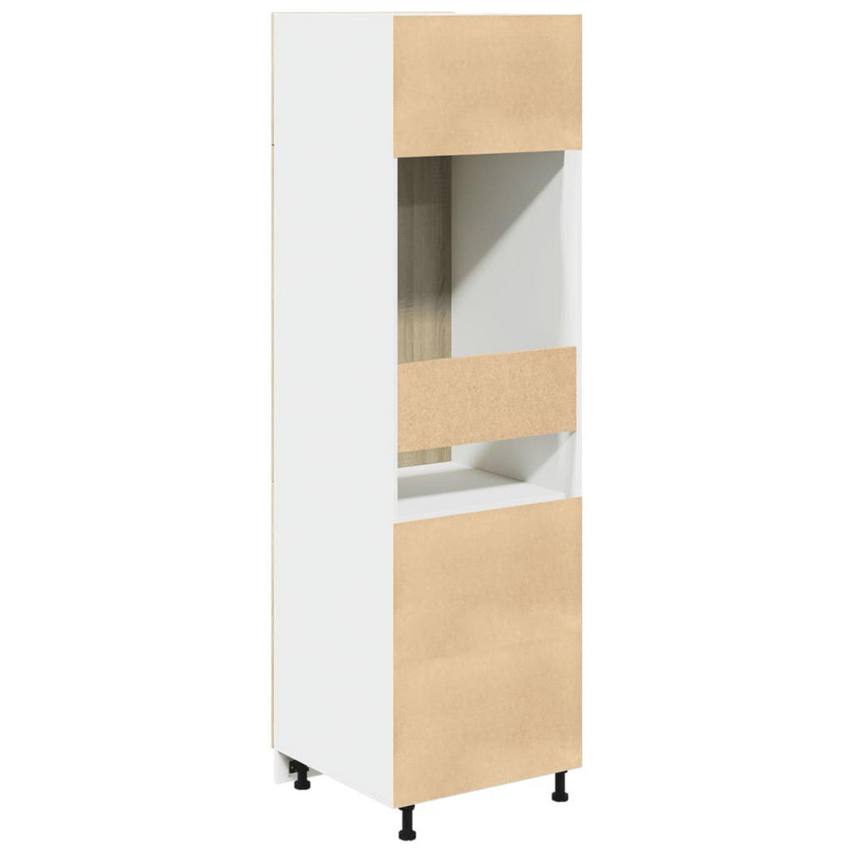 KÜHLUMBAUSCHRANK Lyon Sonoma-Eiche 60/57/207 Cm Holzwerkstoff - Braun, Holzwerkstoff (60/207/57cm) - vidaXL