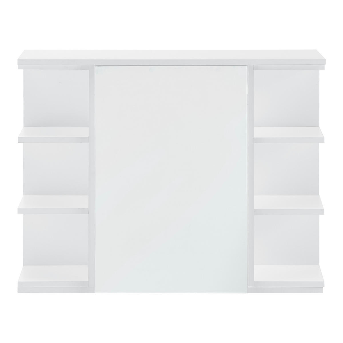 SPIEGELSCHRANK Harstad - Weiß, Holzwerkstoff (80/64/20cm) - [en.casa]