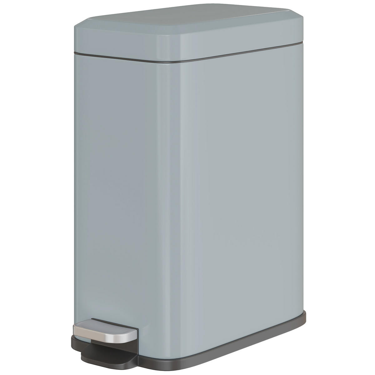 MÜLLEIMER DE-08951 5 L Treteimer mit Soft-Close Grau - Grau, Metall (14/32/29.2cm) - ComfortXL