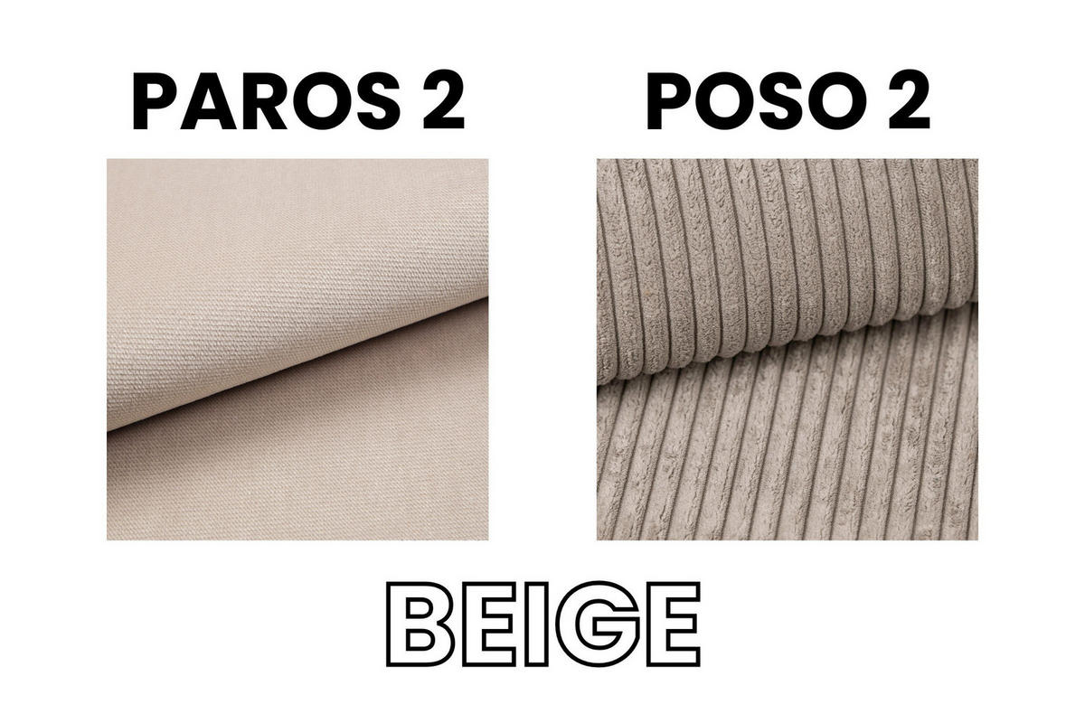 BOXBETT RICO 90/200 in Cord/Velours Beige H3 rechts - Beige, Holz/Holzwerkstoff (90/200cm) - Deine Möbel 24