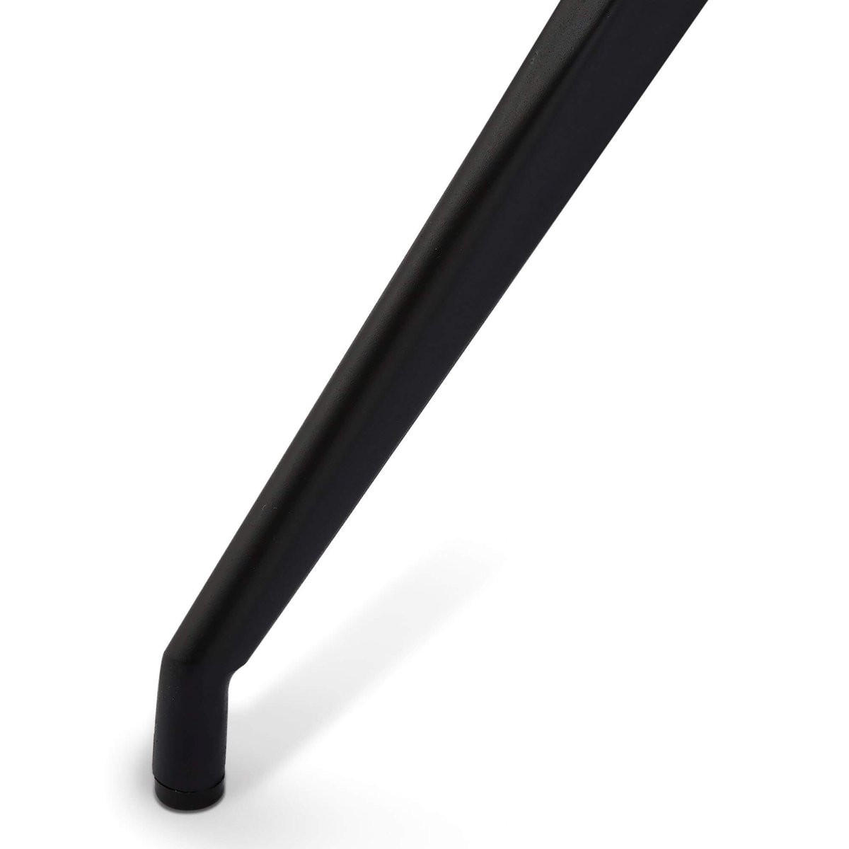 STUHL-SET 6 Stück in Kunstleder Schwarz - Schwarz, Textil/Metall (48/85/57cm) - Furnhouse