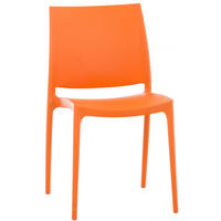 GARTENSTUHL Kunststoff orange - Orange, Kunststoff (44/81/50cm) - CLP