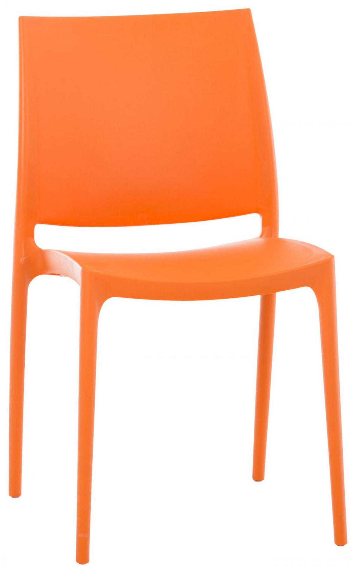 GARTENSTUHL Kunststoff orange - Orange, Kunststoff (44/81/50cm) - CLP