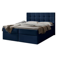 BOXBETT Luanda - H3 - Blau, Holzwerkstoff/Textil (180/200cm) - MIRJAN24