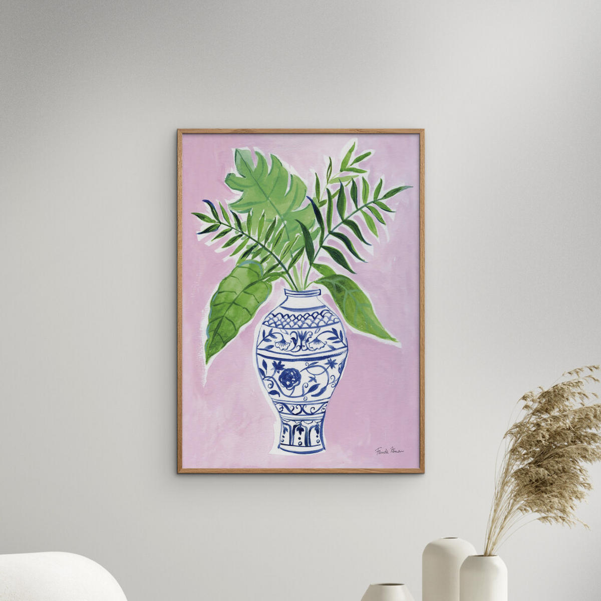 POSTER Wild Apple - Elegant Chinoiserie I - Grün, Papier (70/100/0.1cm) - Poster&Frame