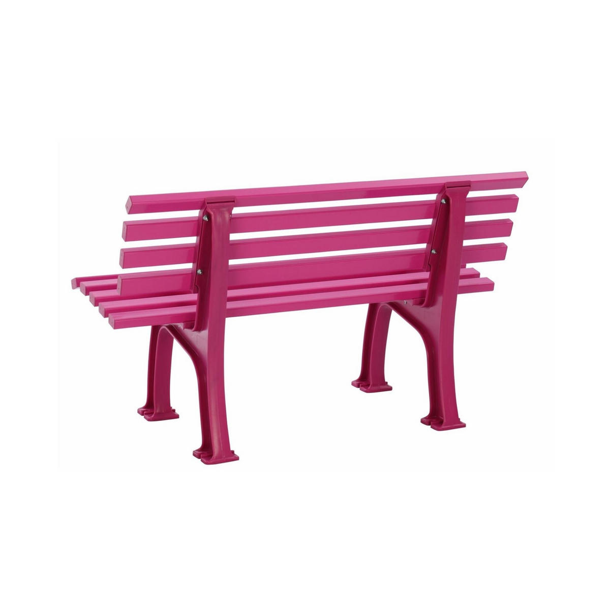 GARTENBANK Antigua 2 Sitzer Flieder 74 x 120 x 54 cm Witterungskunststoff & UV Beständiger Kunststoff - Pink, Kunststoff (120/74/54cm) - PROREGAL