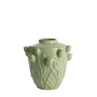 VASE Juana Grün Ø36/36 cm - Grün, Keramik (36cm) - Light & Living