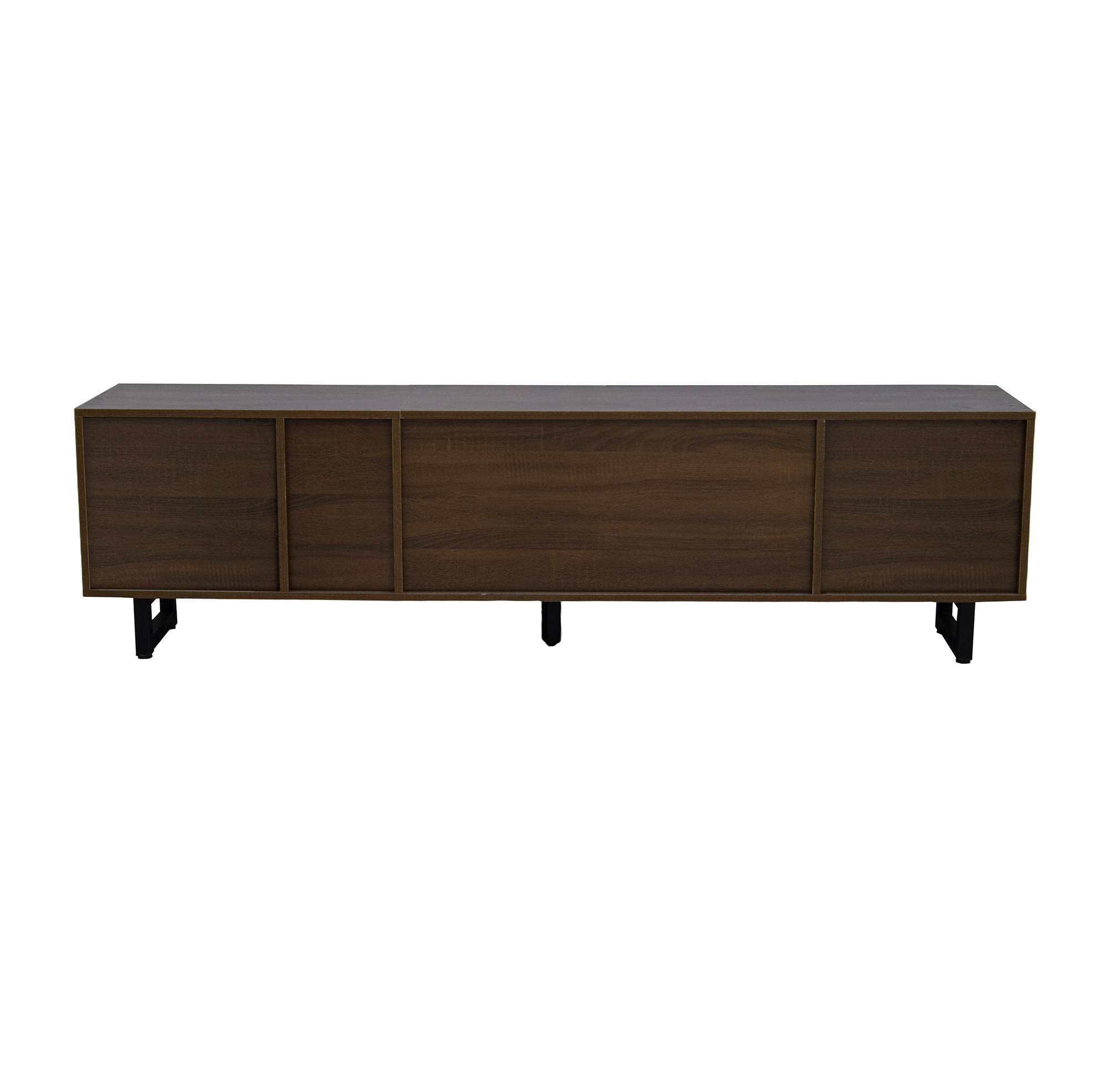 TV-SCHRANK mit Stauraum 180 x 38 x 50 cm Schwarz/Natur - Schwarz, Holzwerkstoff (38/50/180cm) - Beauniv