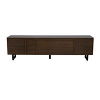 TV-SCHRANK mit Stauraum 180 x 38 x 50 cm Schwarz/Natur - Schwarz, Holzwerkstoff (38/50/180cm) - Beauniv