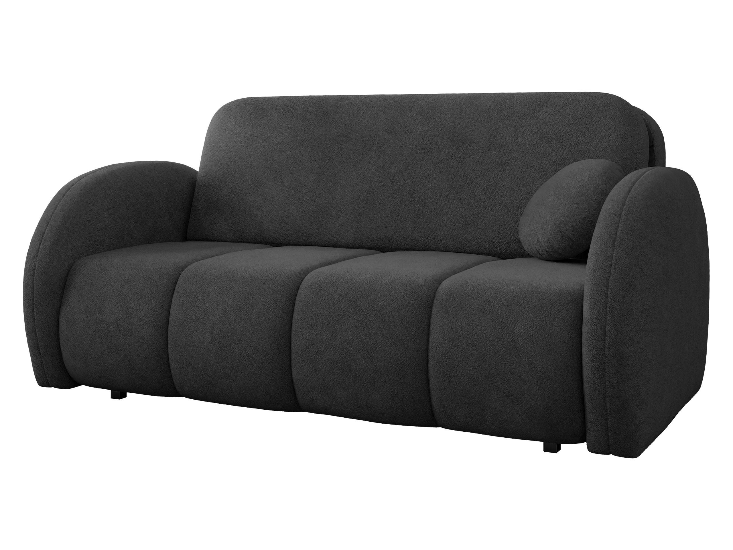 SCHLAFSOFA Viva Comfy IV - Schwarz, Holz/Textil (172/85/103cm) - MIRJAN24