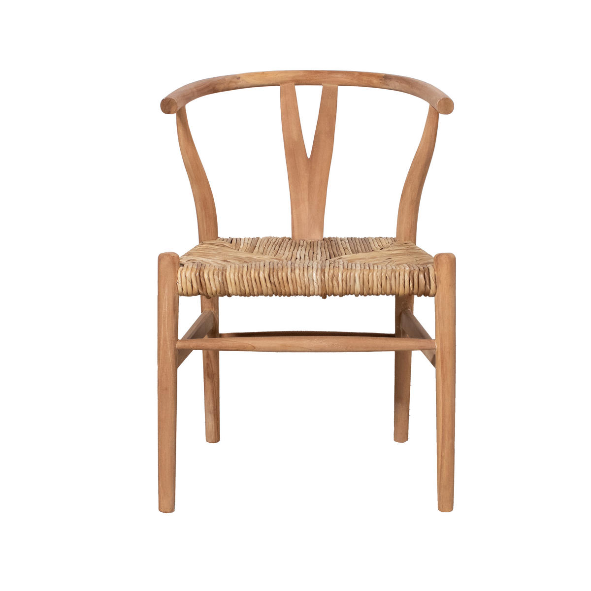 ESSZIMMERSTUHL 2er Set aus Teakholz, natürlich - Braun, Holz (62/82/55cm) - Giga Meubel