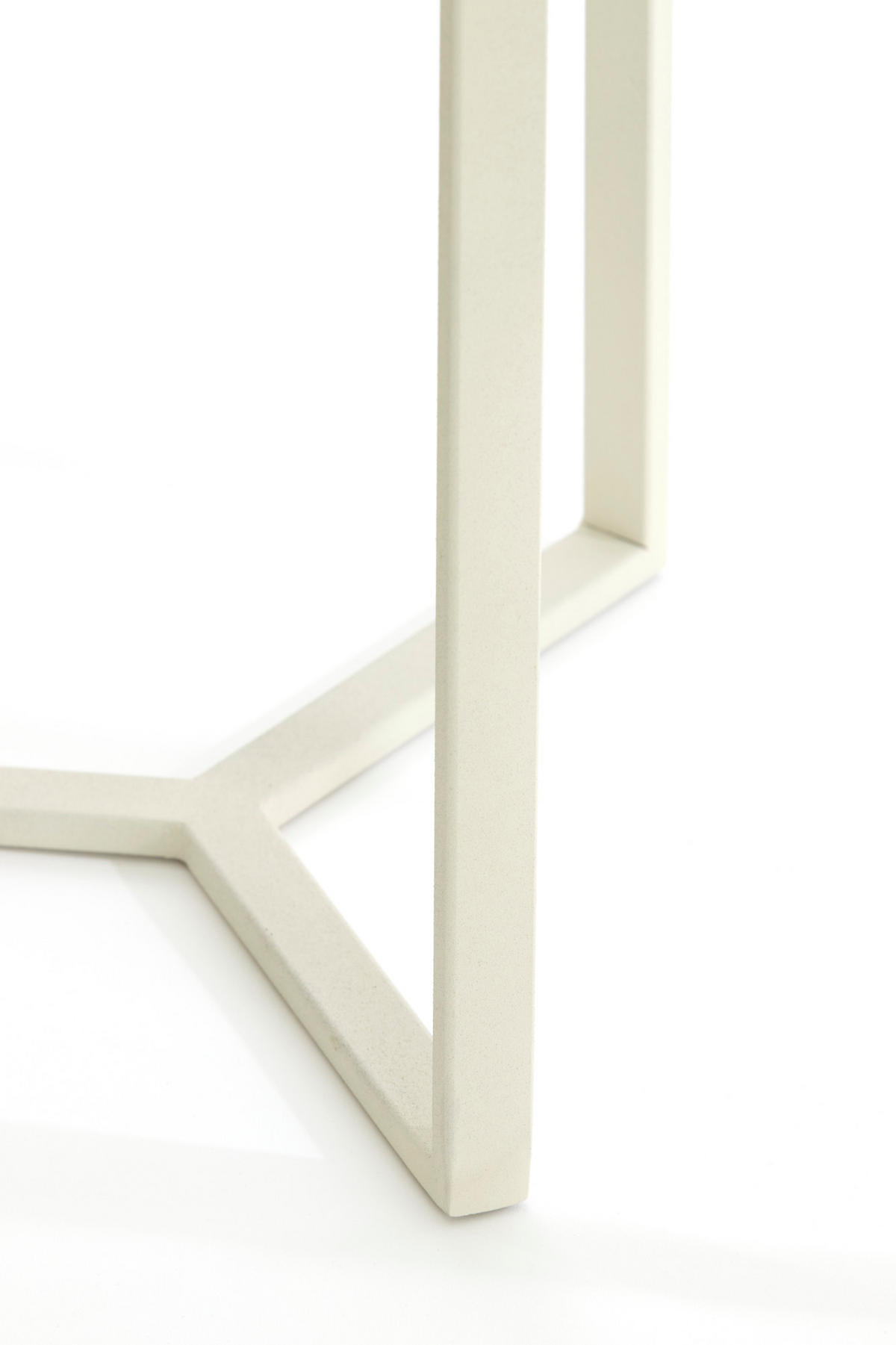 SÄULE Retiro Weiß Ø35/81 cm - Weiß, Metall (35/35/81cm) - Light & Living