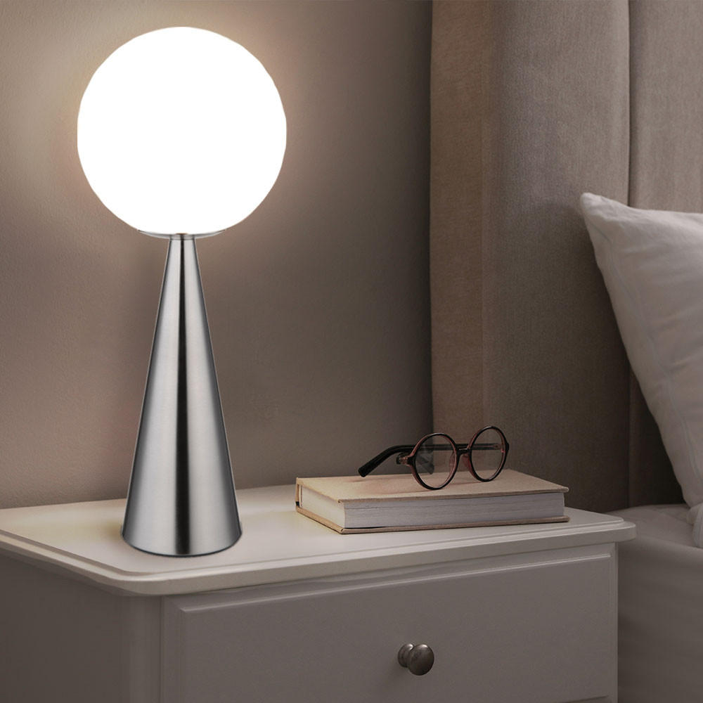 Thumbnail - Globo Lighting Led, Silber, Glas, F, 20x49.5x20 cm, Lampen & Leuchten, Innenbeleuchtung, Tischlampen, Tischlampen