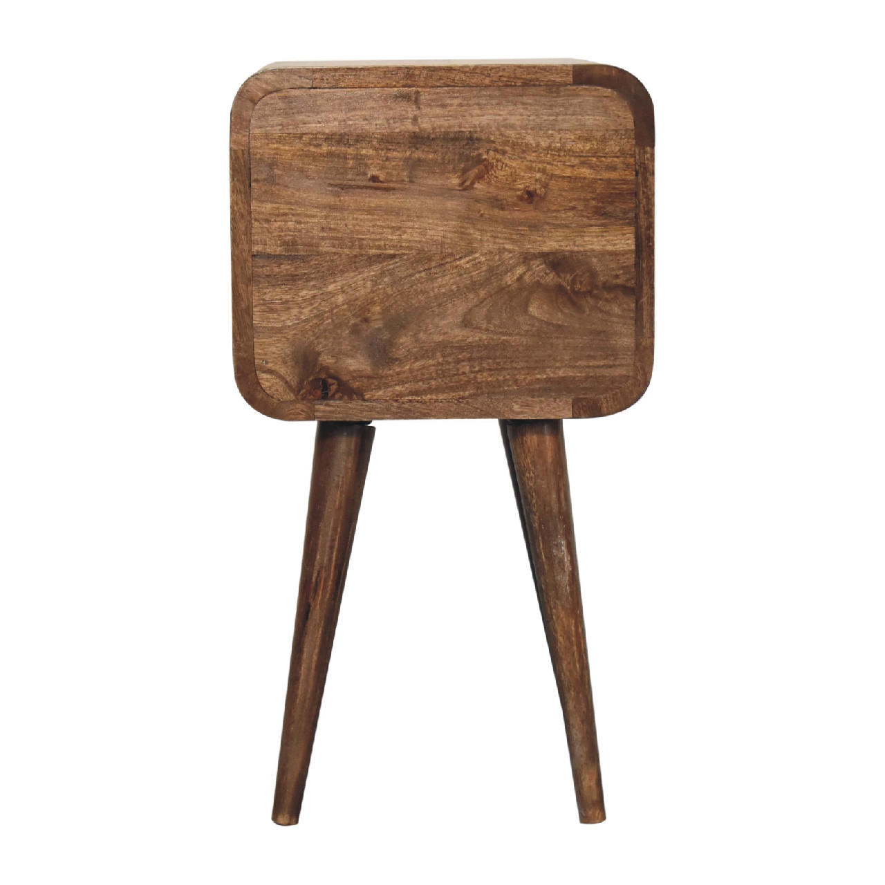NACHTTISCH aus Massivholz - Messingfarben/Braun, Holz/Metall (30/55/30cm) - Artisan Furniture