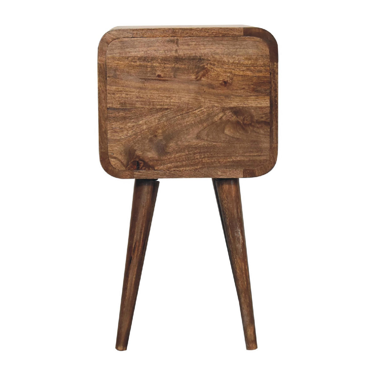 NACHTTISCH aus Massivholz - Messingfarben/Braun, Holz/Metall (30/55/30cm) - Artisan Furniture