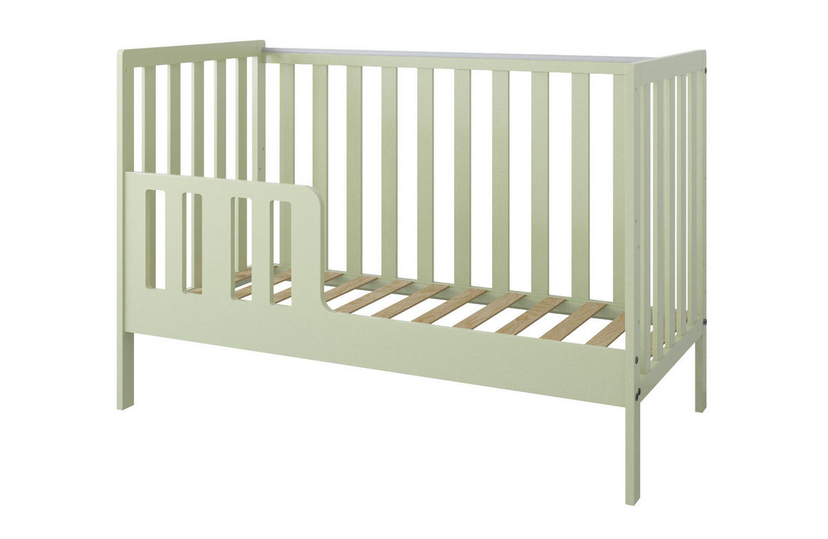 BABYBETT Lio - Mintgrün, Holzwerkstoff (60/120cm) - kiki design