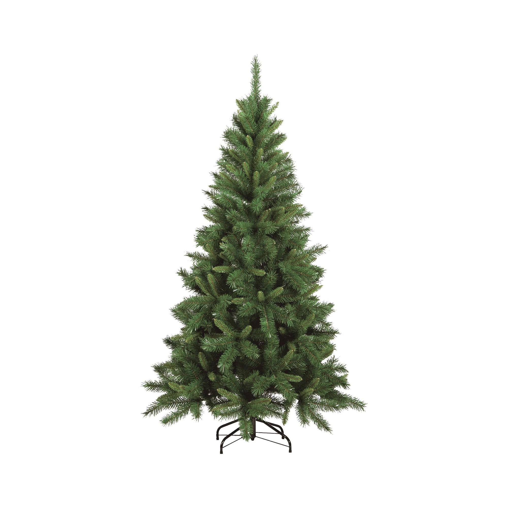 WEIHNACHTSBAUM Kunststoff Grün 58x58h120 cm - Grün, Kunststoff (120cm) - DMORA