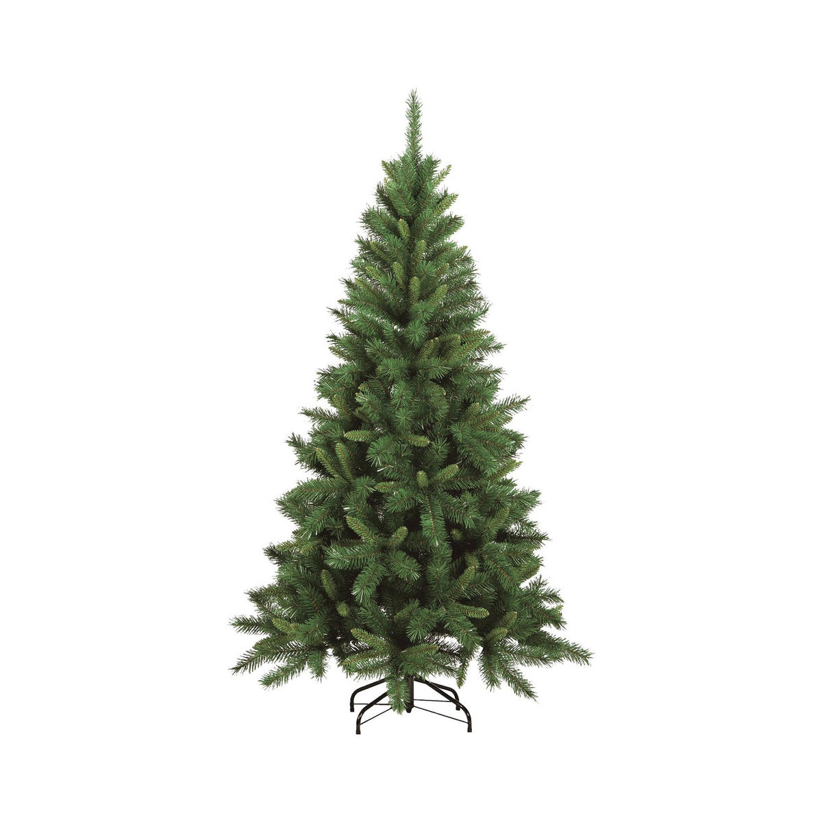 WEIHNACHTSBAUM Kunststoff Grün 58x58h120 cm - Grün, Kunststoff (120cm) - DMORA