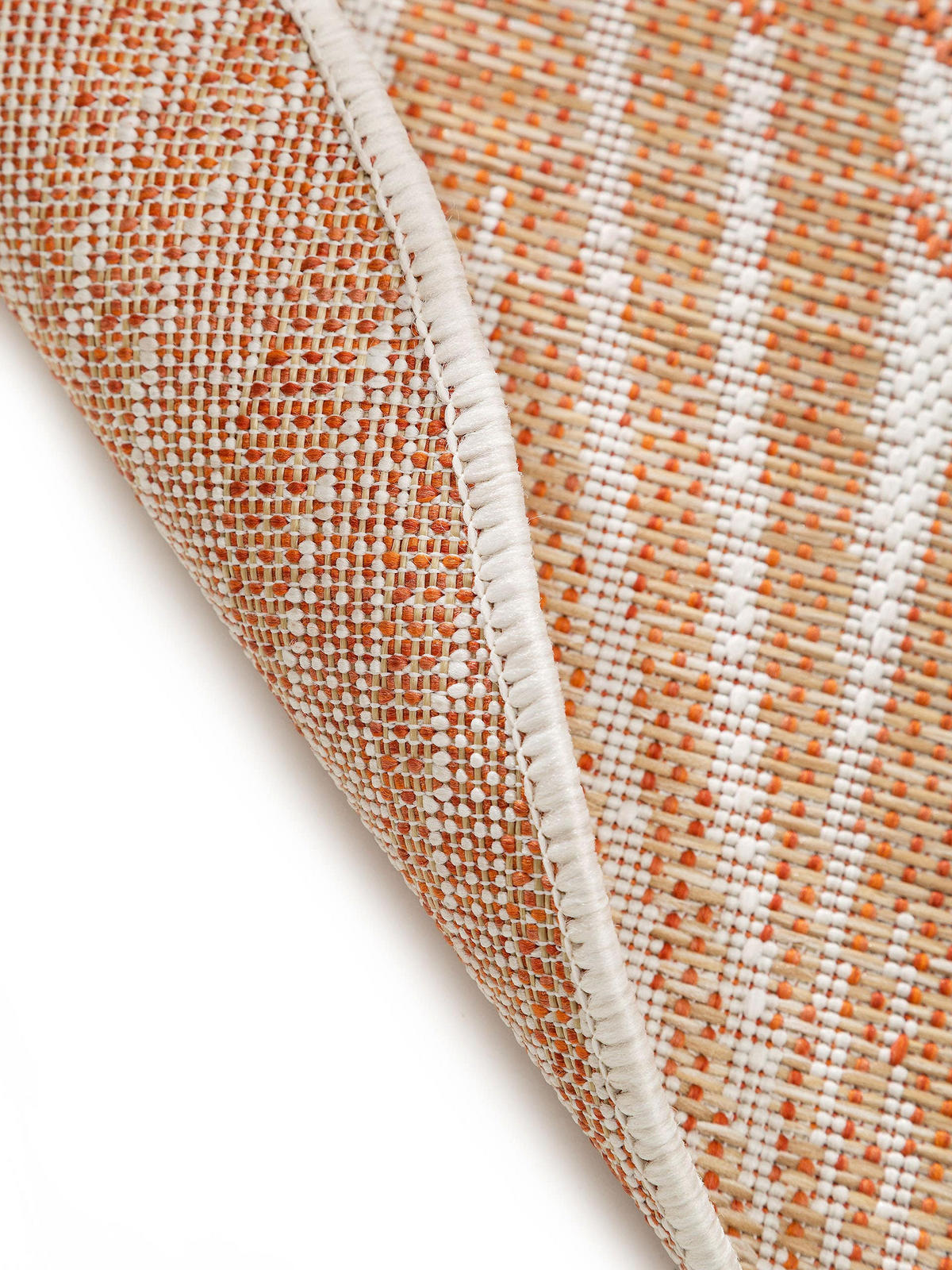 OUTDOORTEPPICH rund Cleo Orange ø 120 cm rund - Orange, Textil (120/120cm) - benuta Nest