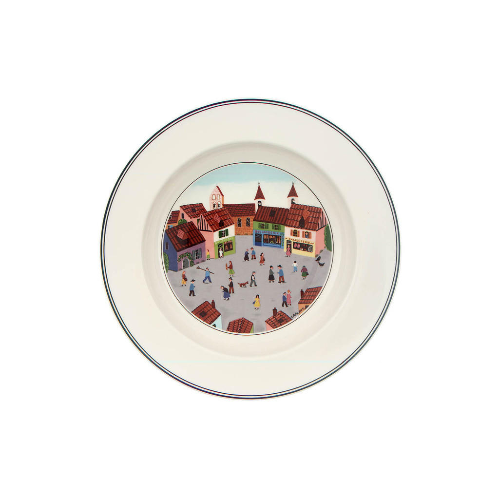 SUPPENTELLER DORF Design Naif bunt ø 21 cm - Multicolor, Keramik (21cm) - Villeroy & Boch