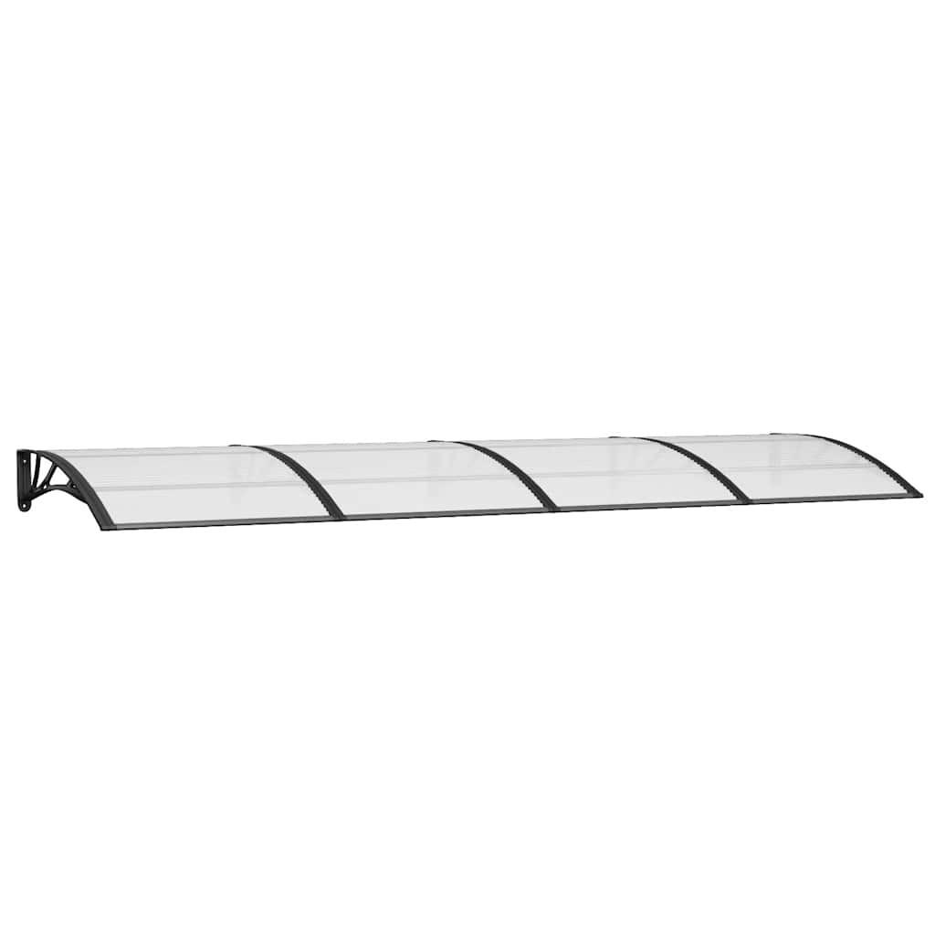 vidaXL Vordach Schwarz 100x0.5x350 cm
