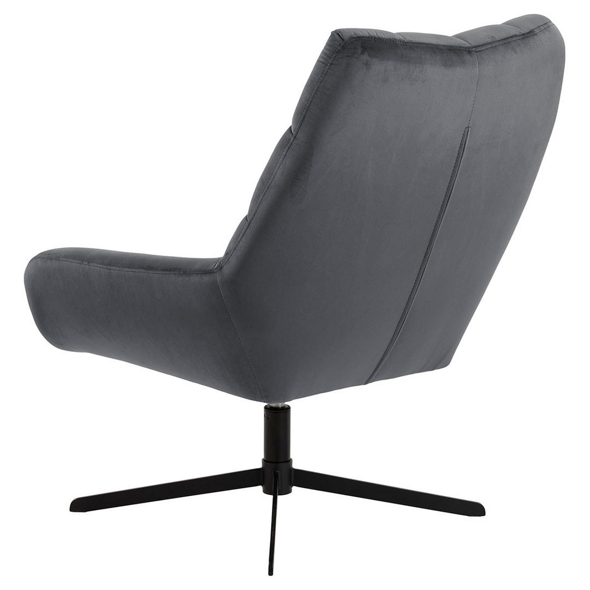 SESSEL, Paris, Grau, Stoff, 73 x 76 x 89 cm - Grau, Textil/Metall (73/89/76cm) - ebuy24