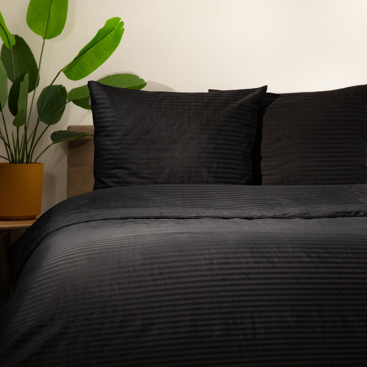 BETTWÄSCHE Agnes schwarz 220/200 cm - Schwarz, Textil (220/200cm) - Homla