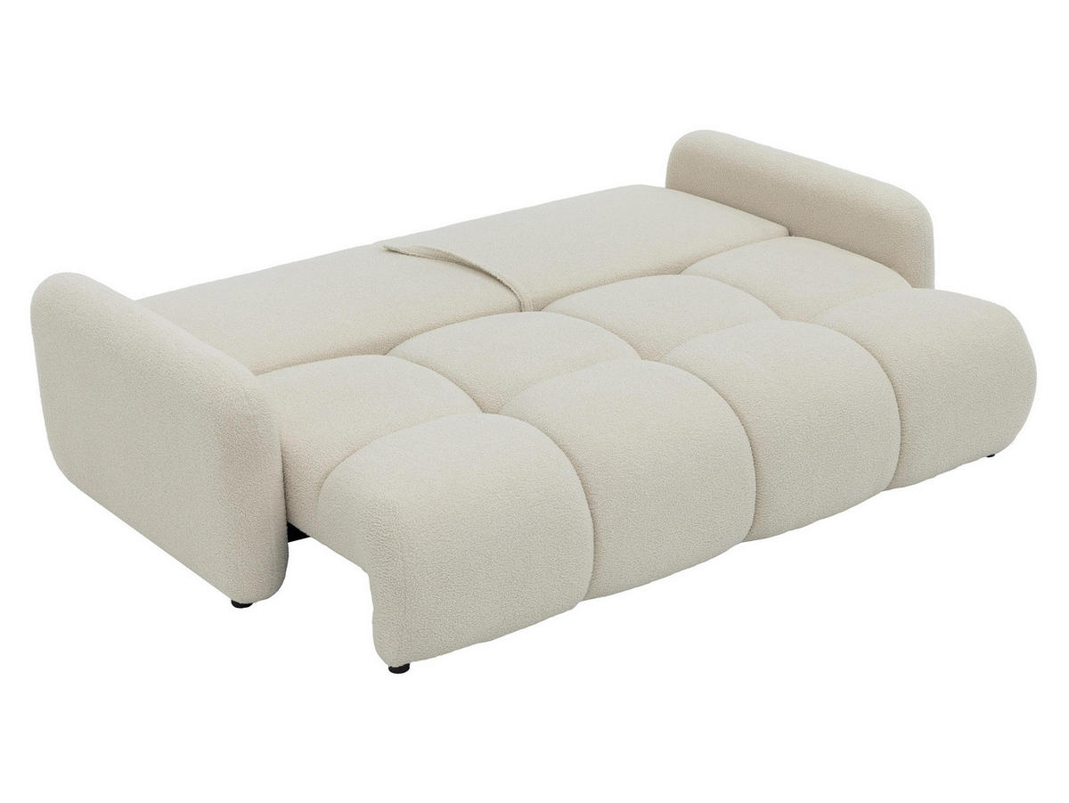 SCHLAFSOFA Sandy - Hellbraun/Schwarz, Holz/Kunststoff (232/94/121cm) - MIRJAN24